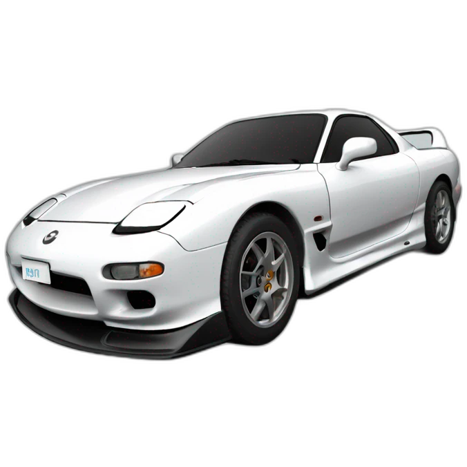 Mazda rx7 white emoji