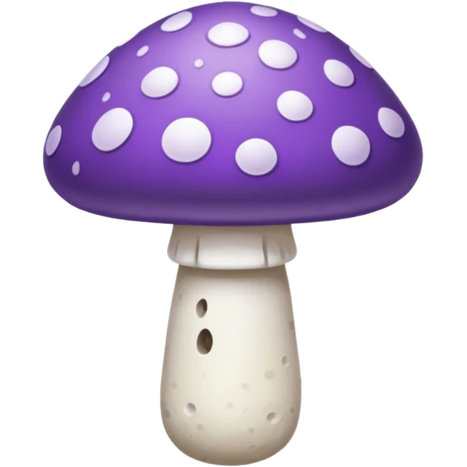 cogumelo roxo e branco emoji