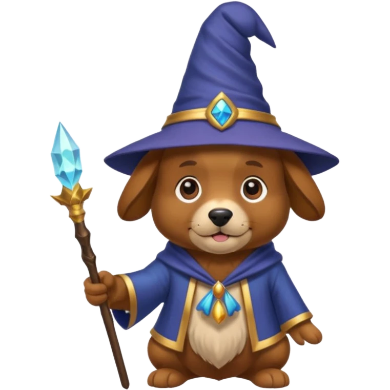 Dog wizard emoji