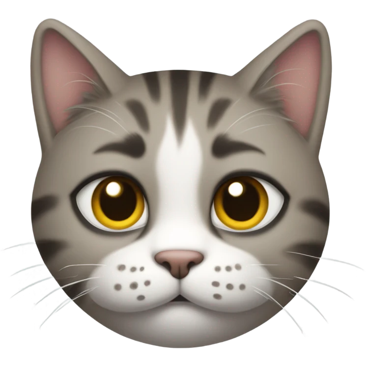 Cat holding its face emoji