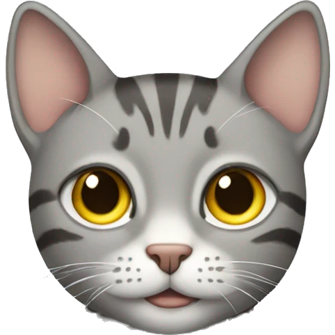 grey tabby cat emoji
