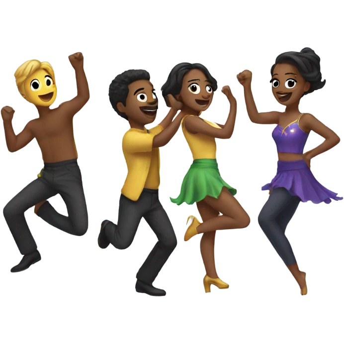Stars dancing  emoji