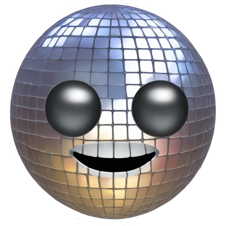 Disco ball with no face emoji