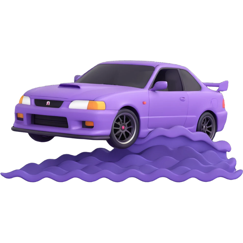 japanese purple wave phonk car drifting emoji