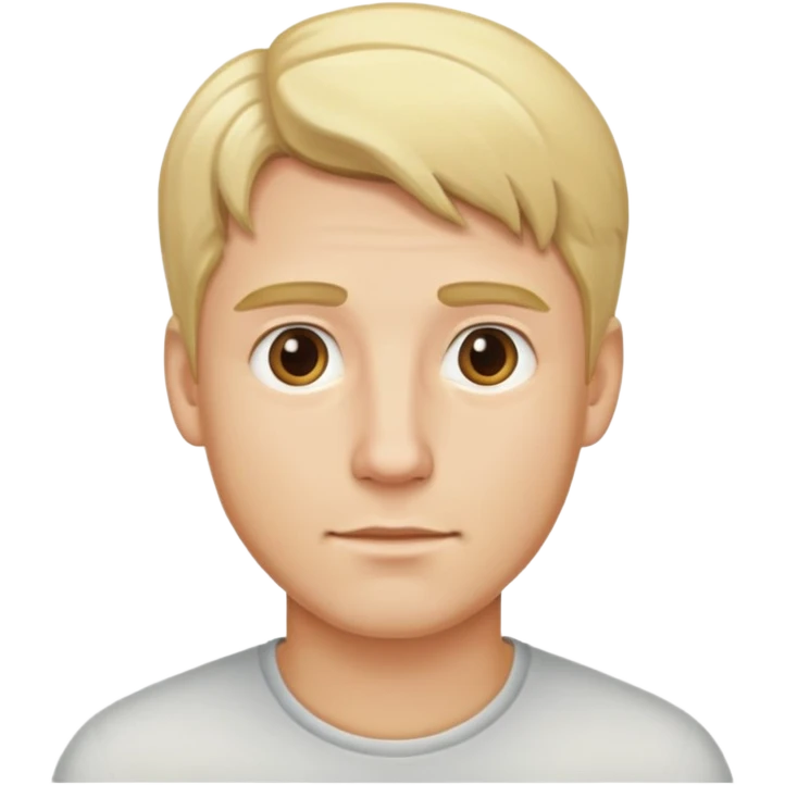man with blonde hair emoji