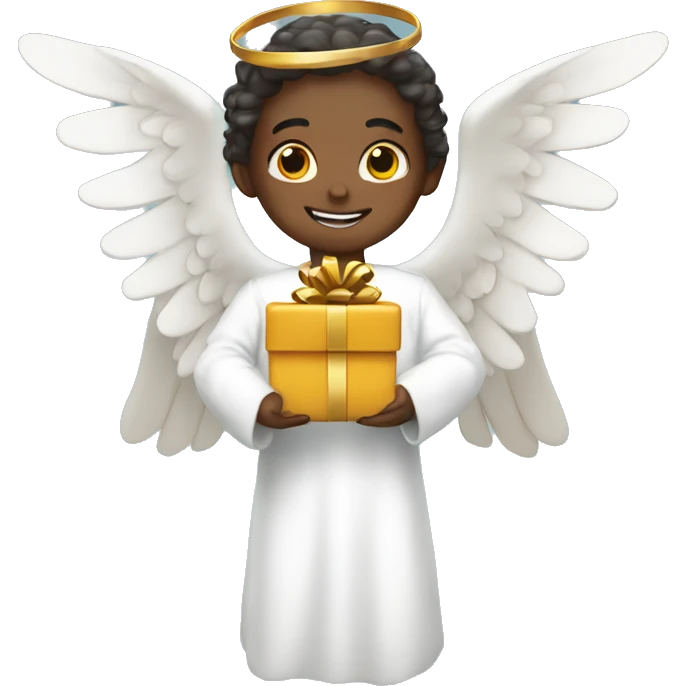 angel with gift emoji