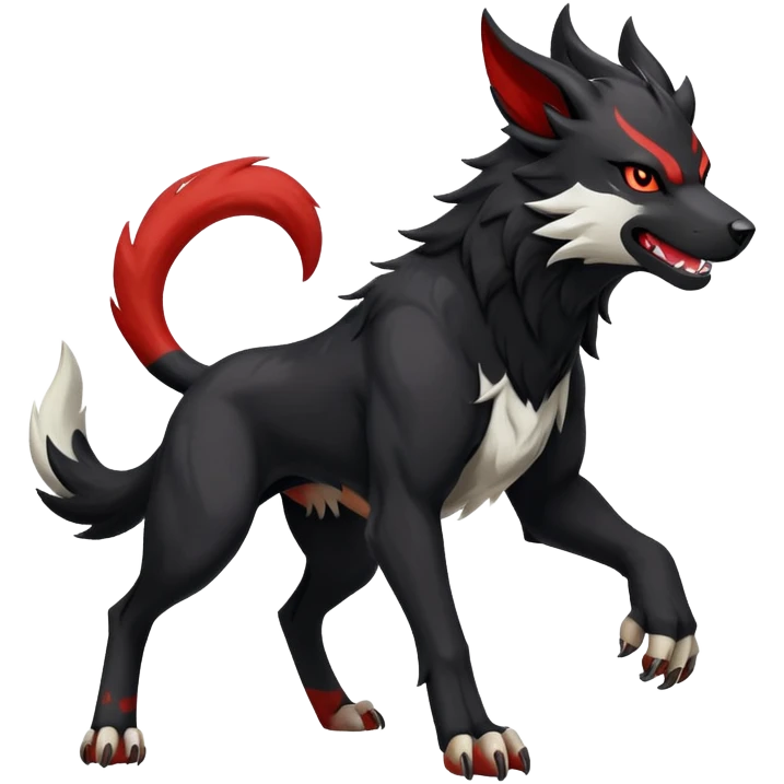 Houndoom-Mightyena (full body) emoji