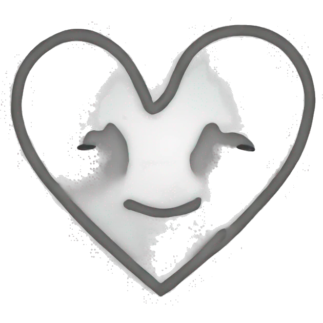 Heart outline emoji