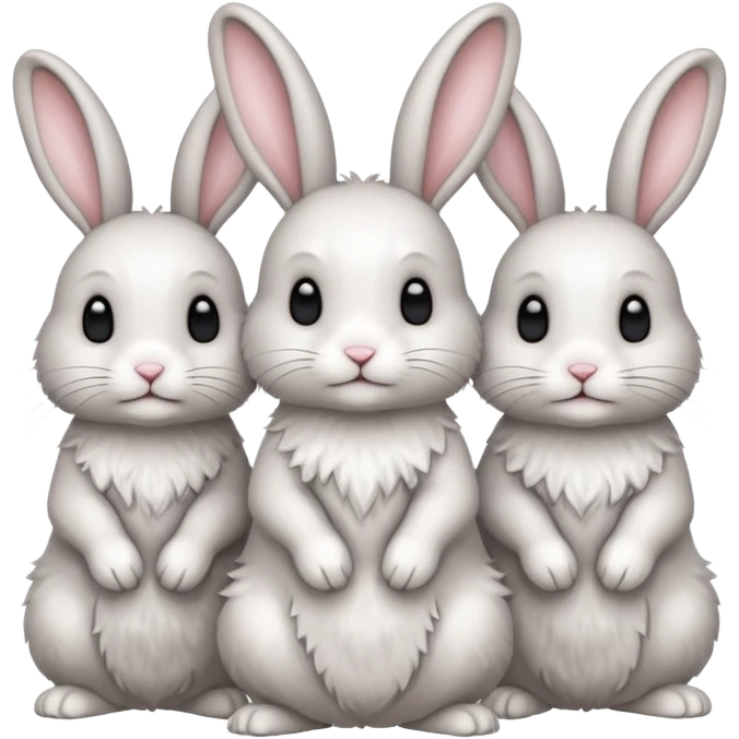  rabbits emoji
