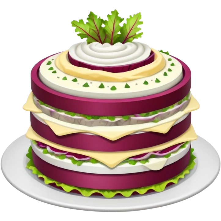 salad herring under a coat emoji
