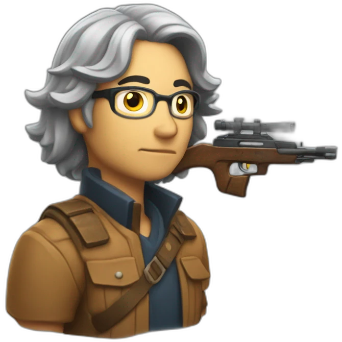 Superviviente con fusil emoji