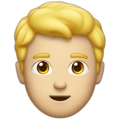 Homme blond en train de fumer emoji