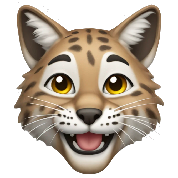 smiling bobcat emoji