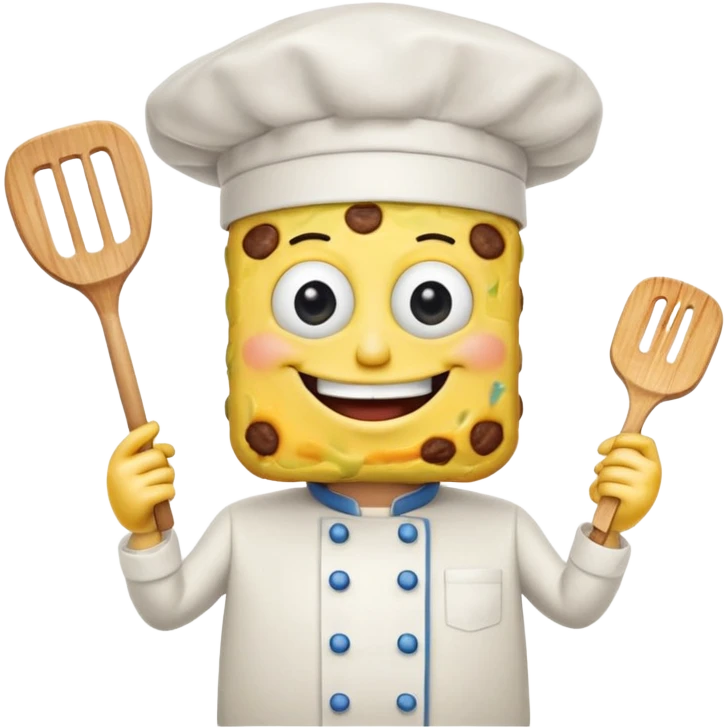 SpongeBob cooking Krabby patties emoji
