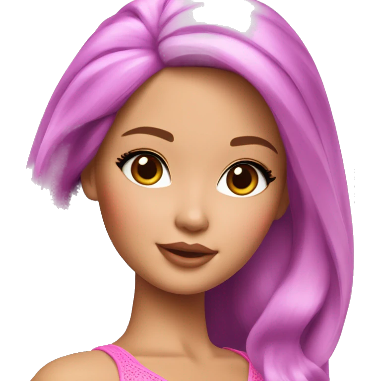 Beautiful Barbie asian emoji