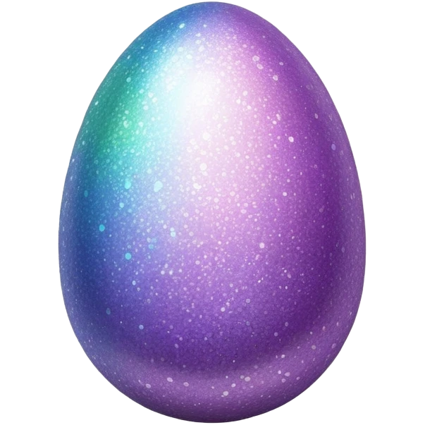 Glitter egg emoji