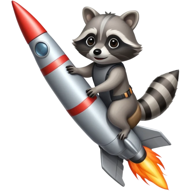 Raccon rocket  emoji