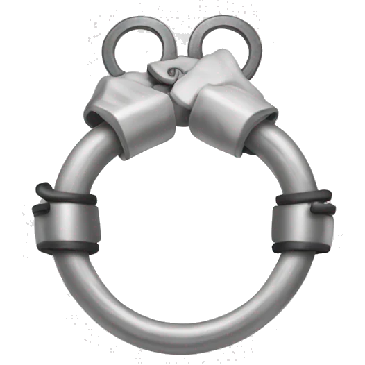 open handcuffs with key emoji