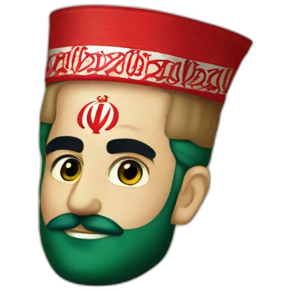 The flag of Iran at the time of Reza Shah emoji