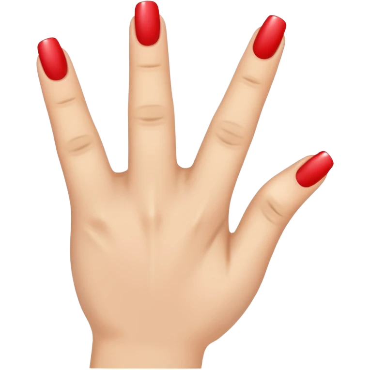 one finger nail art emoji