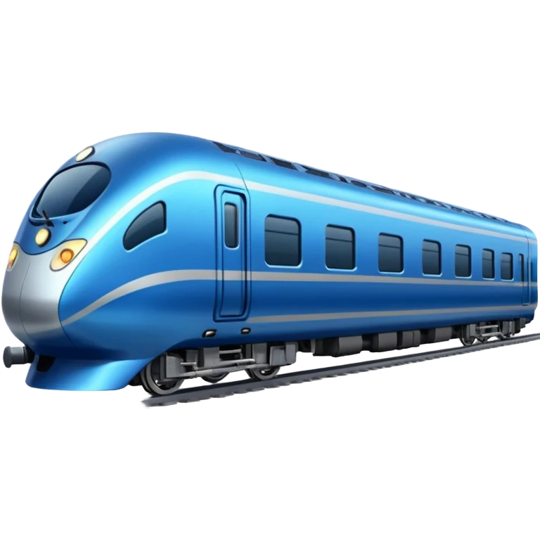 blue passenger train emoji