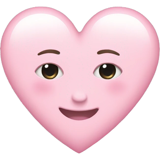Light pink heart emoji emoji
