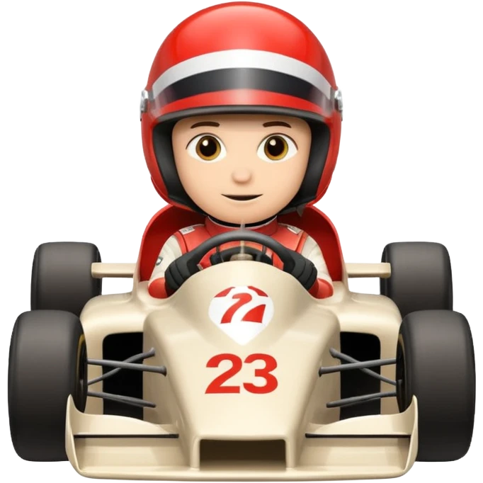 Formula racer emoji