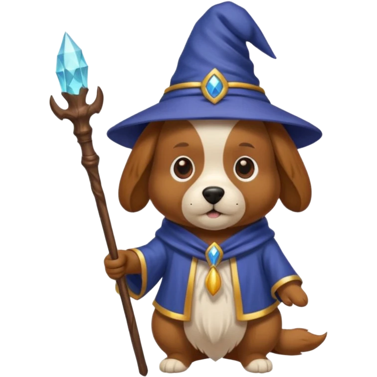 Dog wizard emoji