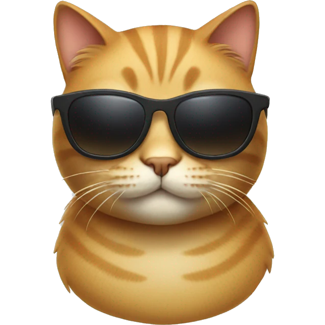 Cat with sunglasses emoji