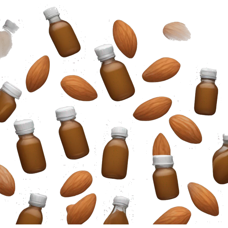 A single bottle of bitter almond extract emoji