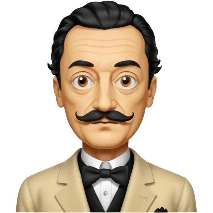 Fais-moi un masque de Salvador Dali d'une manière réaliste, la même série que La Casa de Papel emoji