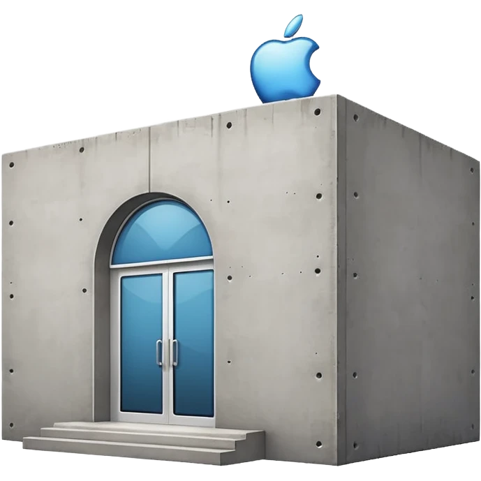 Apple Store from outside without any windows emoji