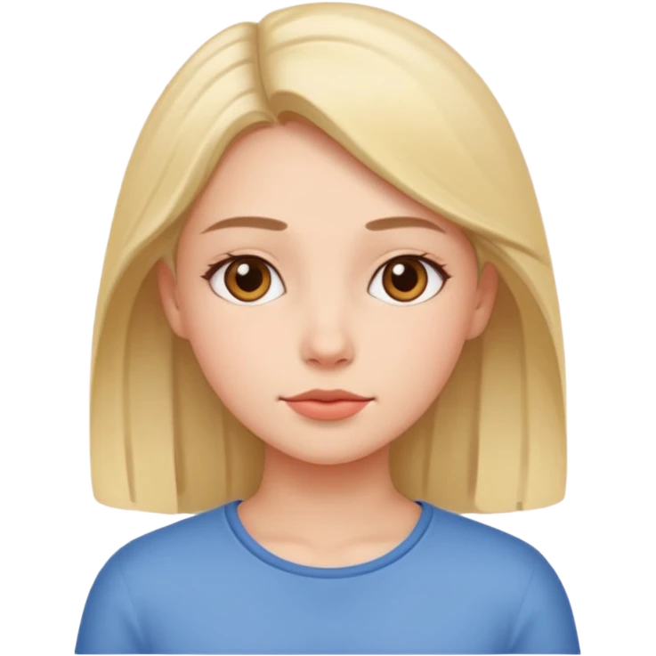 a girl who is calm emoji