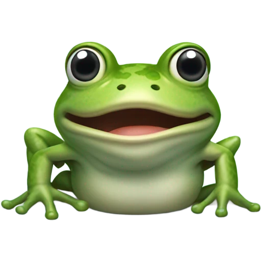 Frog drinking emoji