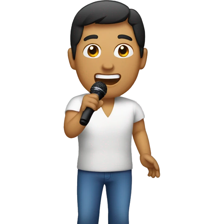 Filipino doing karaoke emoji