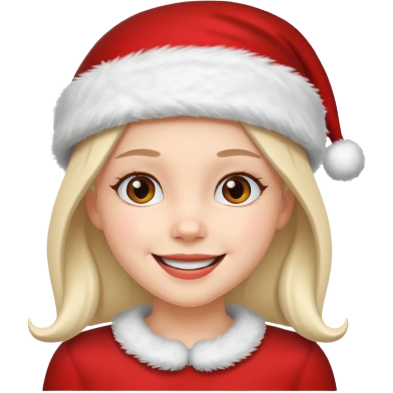Christmas girly emoji