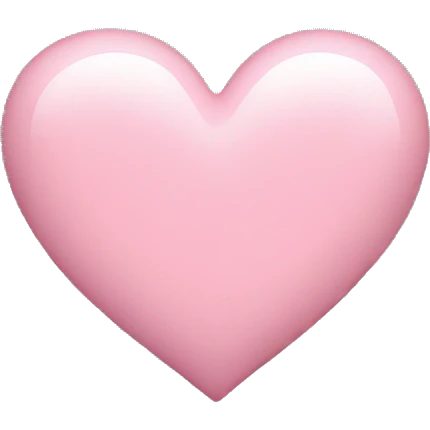 light pink heart emoji