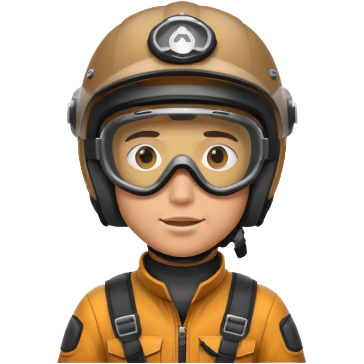 dirtbike rider face with helmet and goggles on emoji