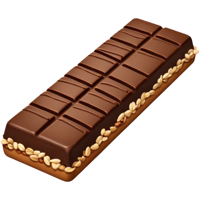 Chocolate granola bar emoji