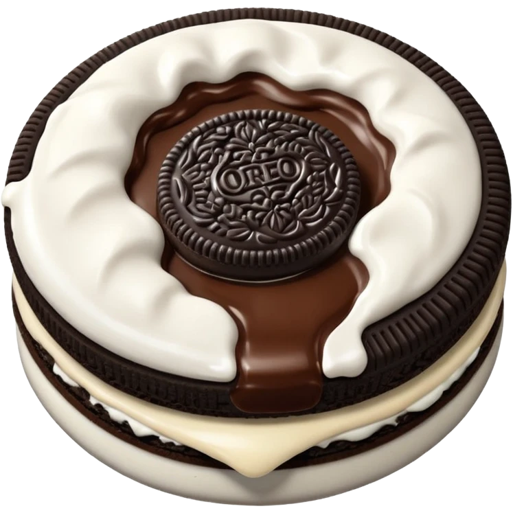 A stylish oreo emoji