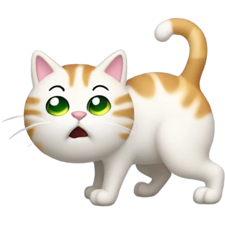 cat that is vomiting emoji