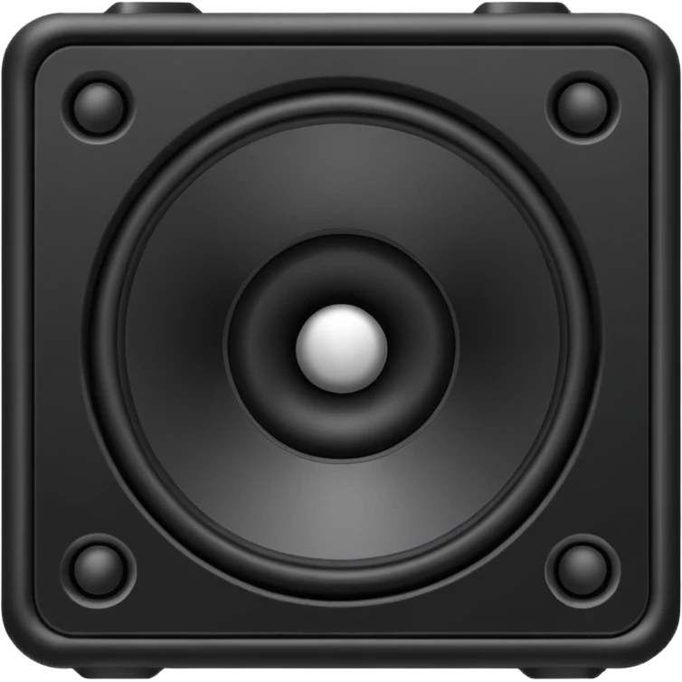 black speaker emoji