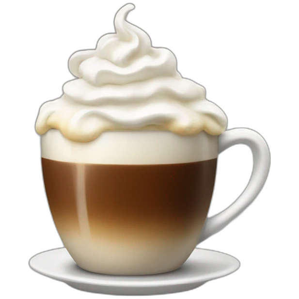 Coffee with whipped cream  emoji