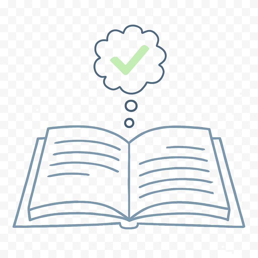 open book, minimalistic pastel illustration with clean lines, avoiding warm colors emoji