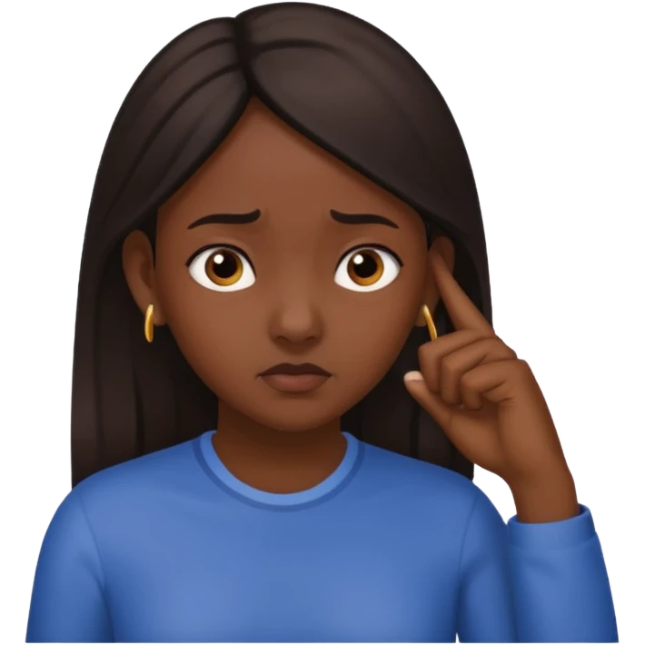 👧🏾👂🏾🤏🏾 pinching ear girl emoji
