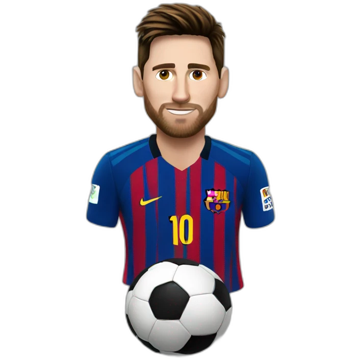 messi soccer emoji