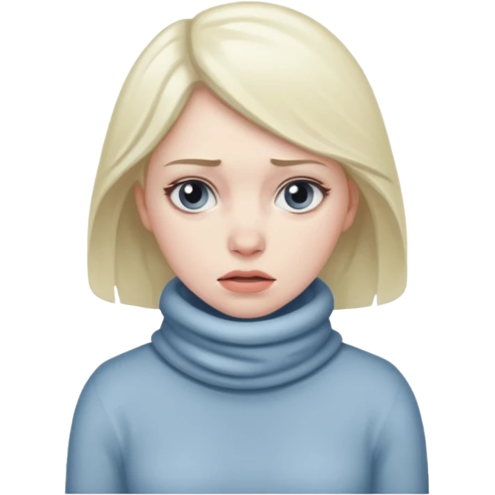 woman feeling cold emoji