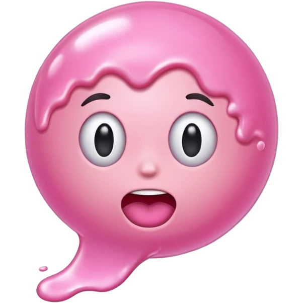 chewed bubble gum splash emoji