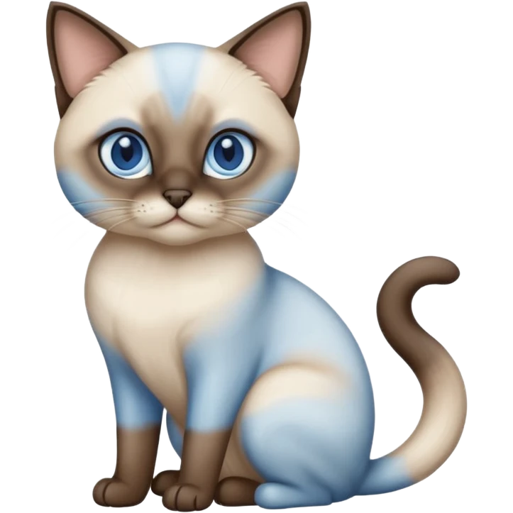 
Siamese cat emoji