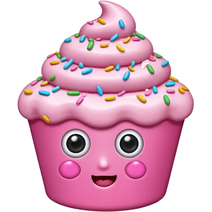 sweet treat with accessories and eyes emoji